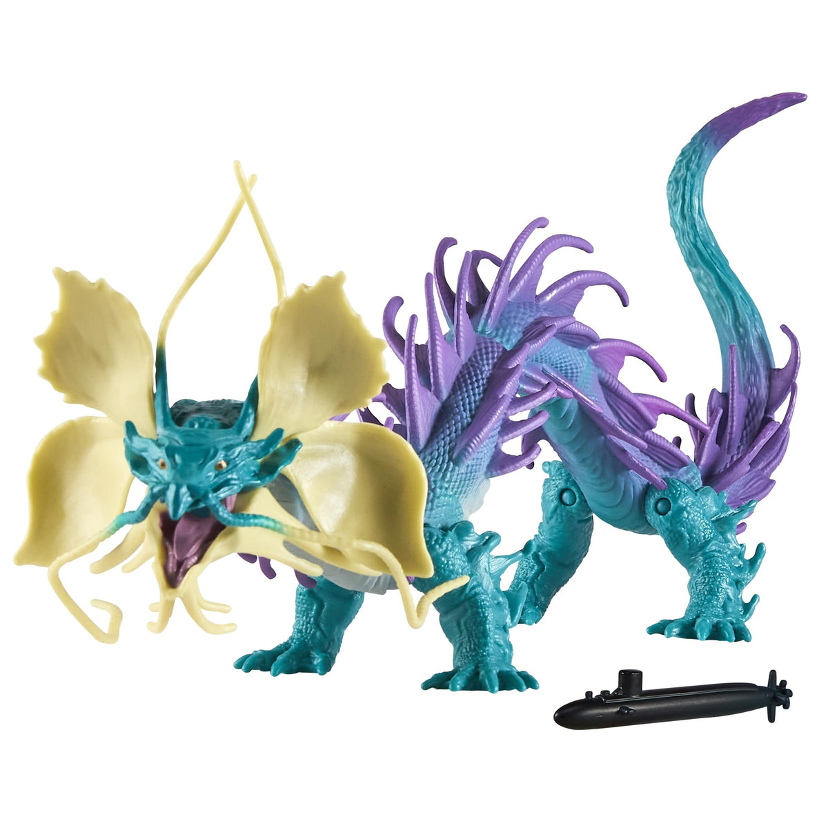 Godzilla X Kong TIAMAT figure in dynamic battle pose for display