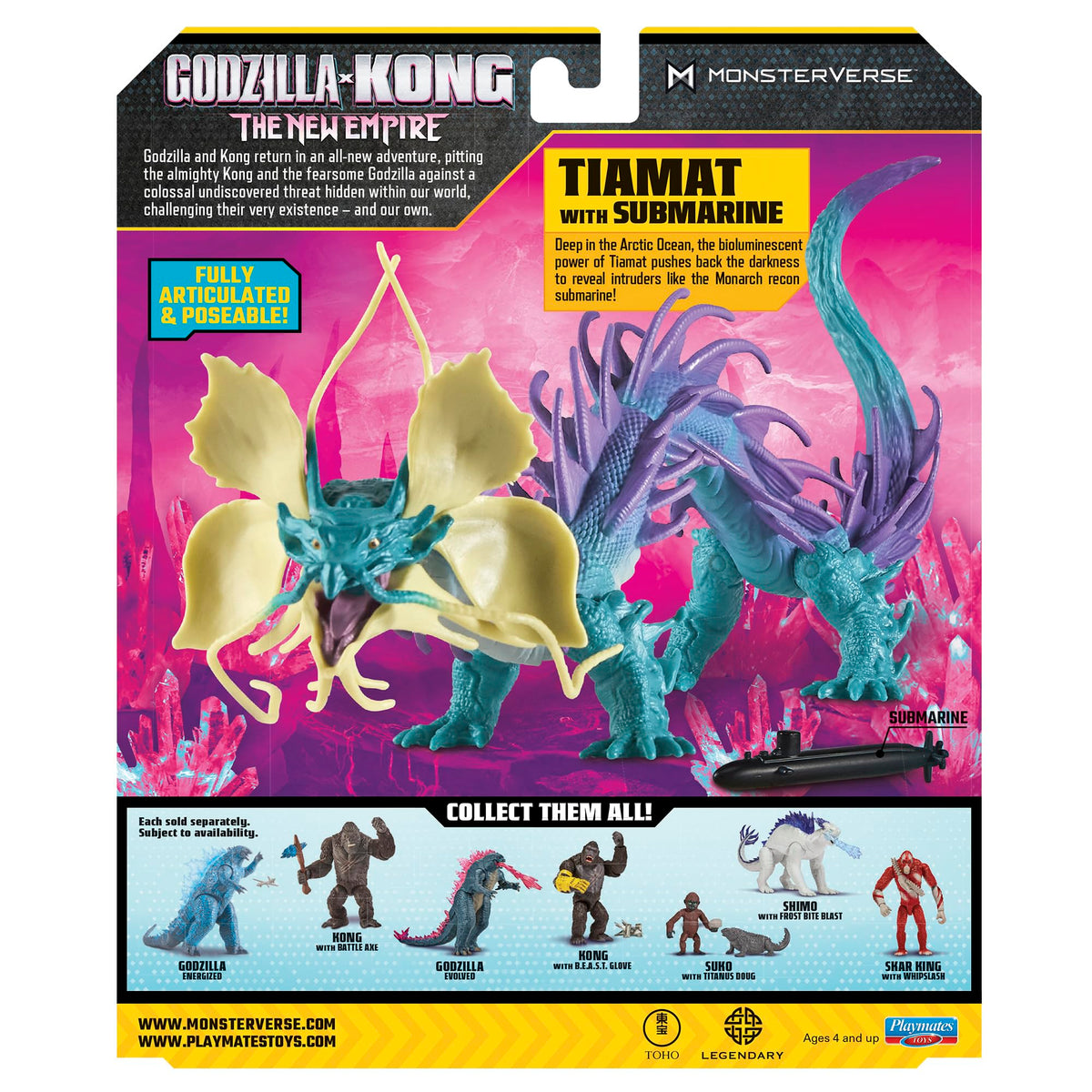 Godzilla X Kong TIAMAT figure suited for shelf and collection displays