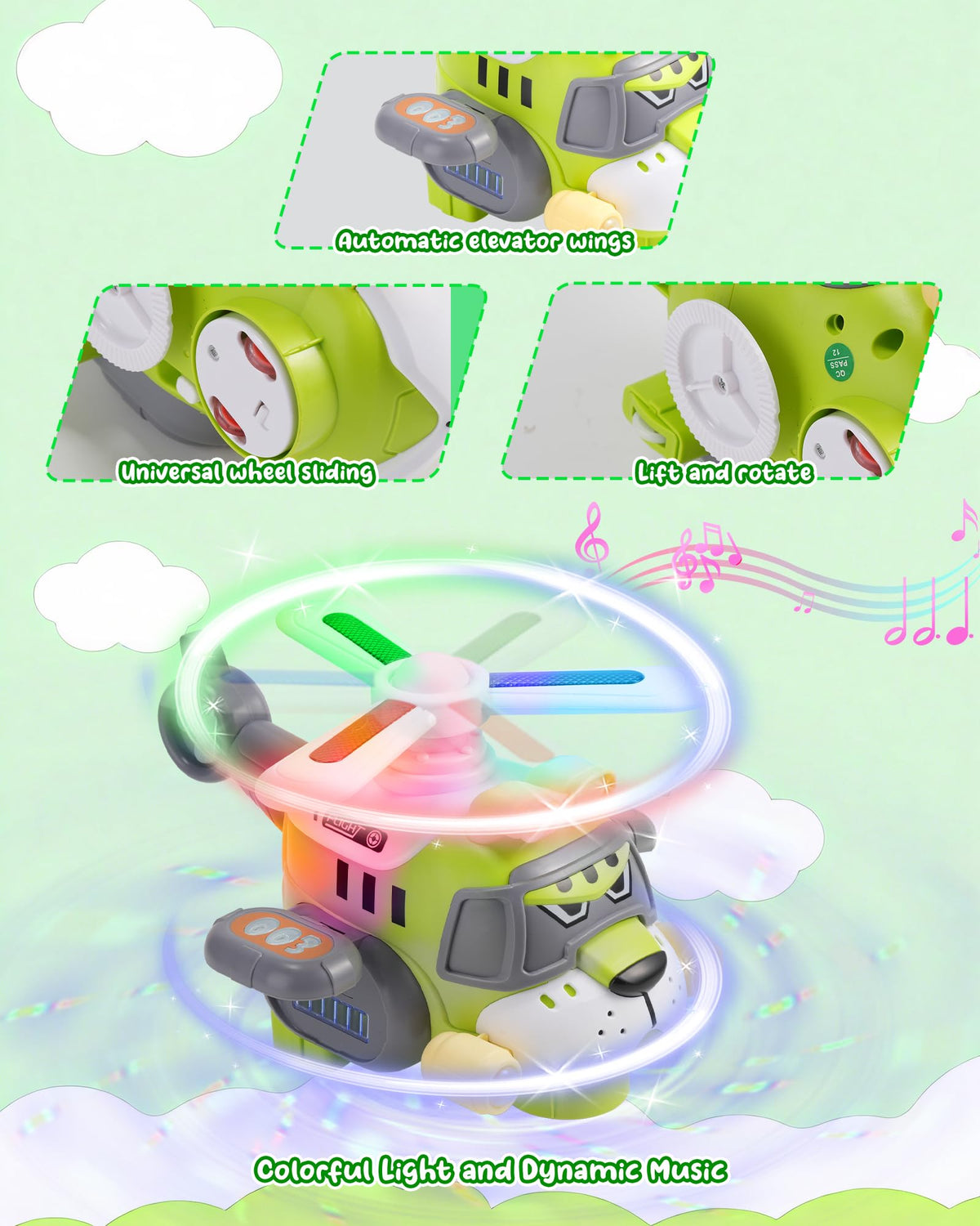 Gofimyee bump-and-go design automatically changes direction for worry-free indoor adventures.