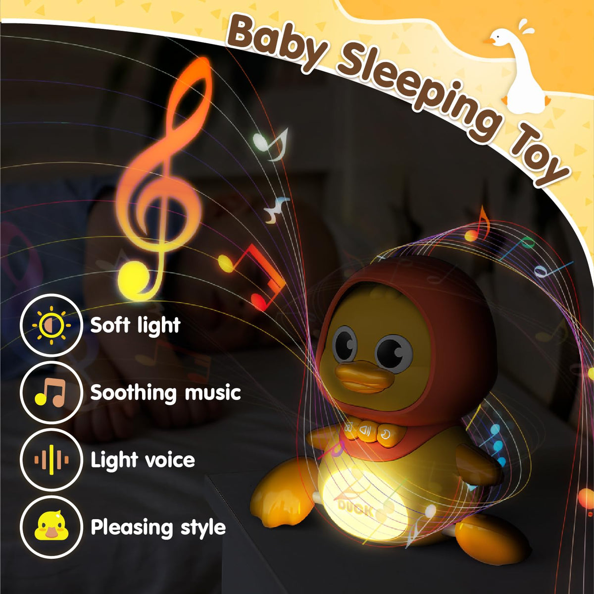 Gofimyee Crawling Duck ducklings spinning mode adds interactive motion and fun