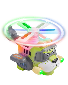 Gofimyee tiger-style helicopter with LED lights sparks imaginative play for toddlers.