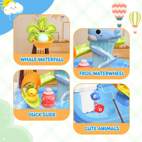 GoFujuco floating sea animals invite scooping and pouring outdoors.