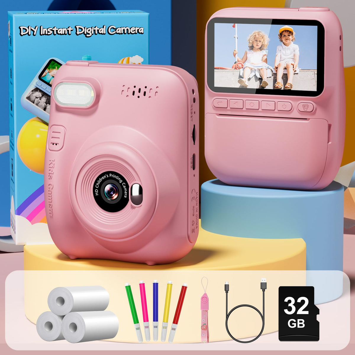 Gofunly 32GB SD card offers ample storage for photos and videos.