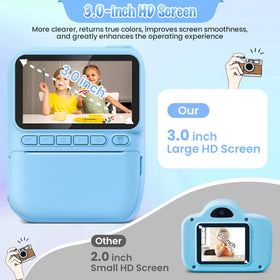 Gofunly Kids Camera 3-inch HD screen for easy photo framing and viewing