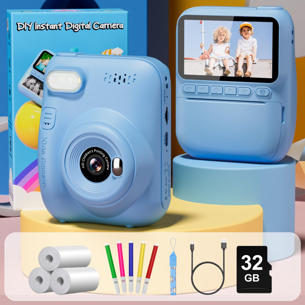 Gofunly Kids Camera BPA-free materials ensure safe play