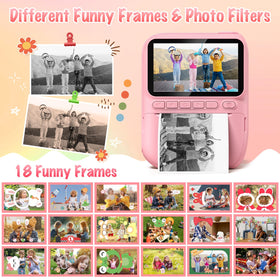 Gofunly one-click print lets kids personalize photos directly from the camera.