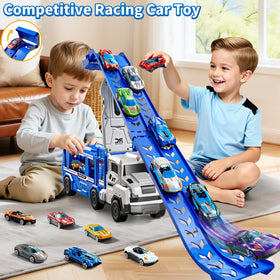 GOGIHCCH foldable race track blue enables quick storage after play