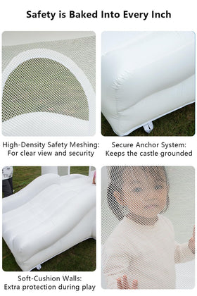 GoGoBounce safety net bounce house keeps kids secure during play