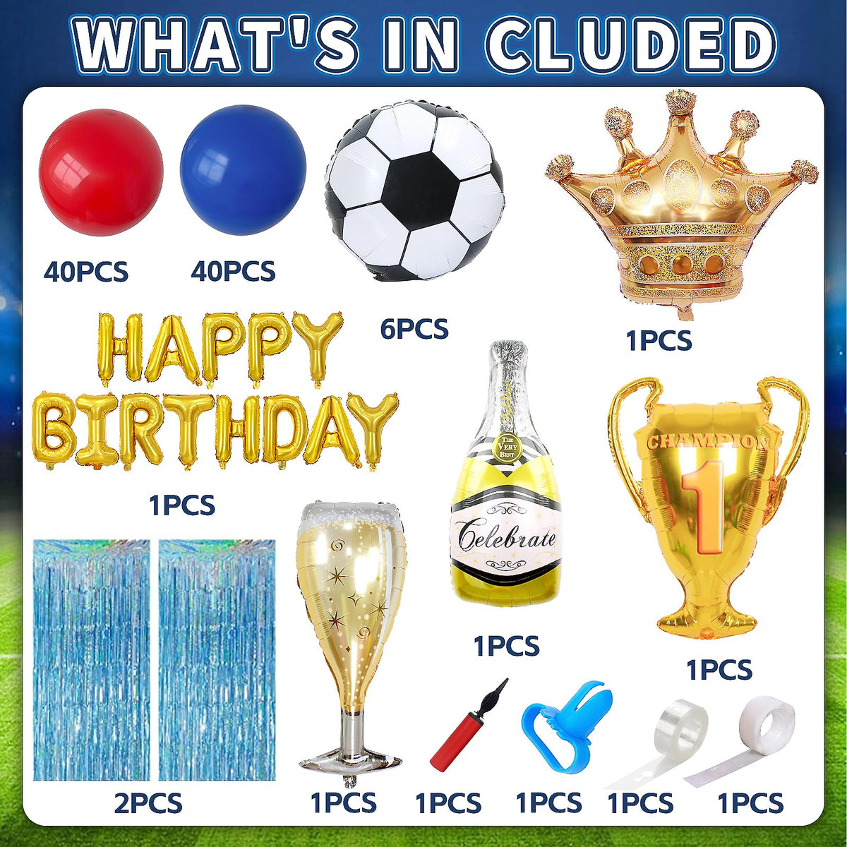 GoGoGoodie champions cup balloon adds a celebratory game-day touch