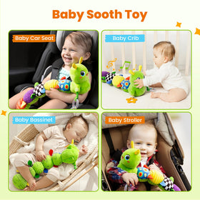 GoGonova CPSC-certified plush caterpillar for peace of mind