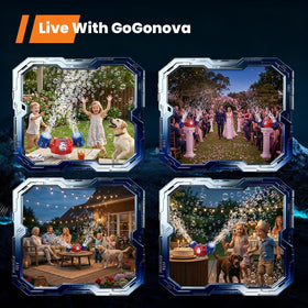 GoGonova bubble machine matte metal finish adds stylish flair.