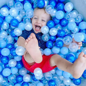 GOGOSO ball pit balls blue for safe toddler play.