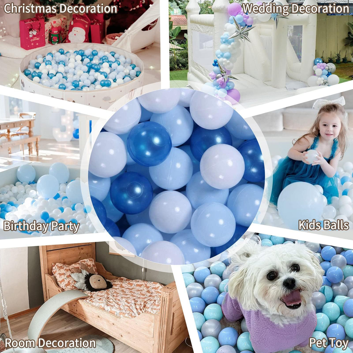 GOGOSO ball pit balls in toy basket for easy storage