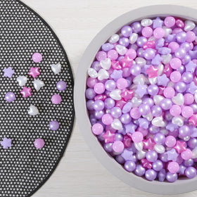 Bright pastel colors ideal for party décor and play spaces.