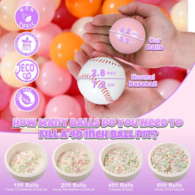 GOGOSO pastel orange ball pit balls for easy grasp