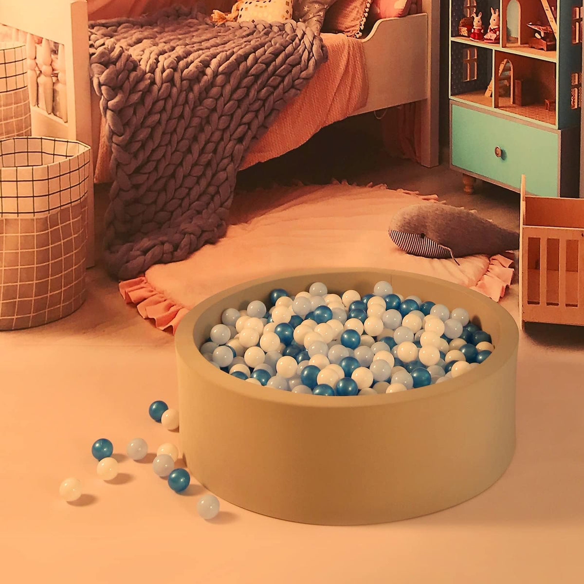 GOGOSO pastel balls ready to fill a play tent for exploratory play.