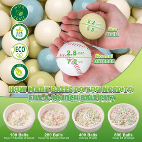 GOGOSO ball pit ball soft-white close-up ideal for party décor