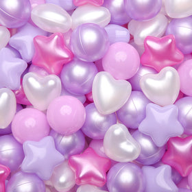 GOGOSO Ball Pit Balls in stars and hearts for toddlers playtime.