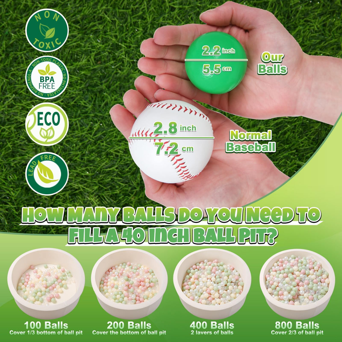 GOGOSO balls in toddler hands show easy grasp and coordination.