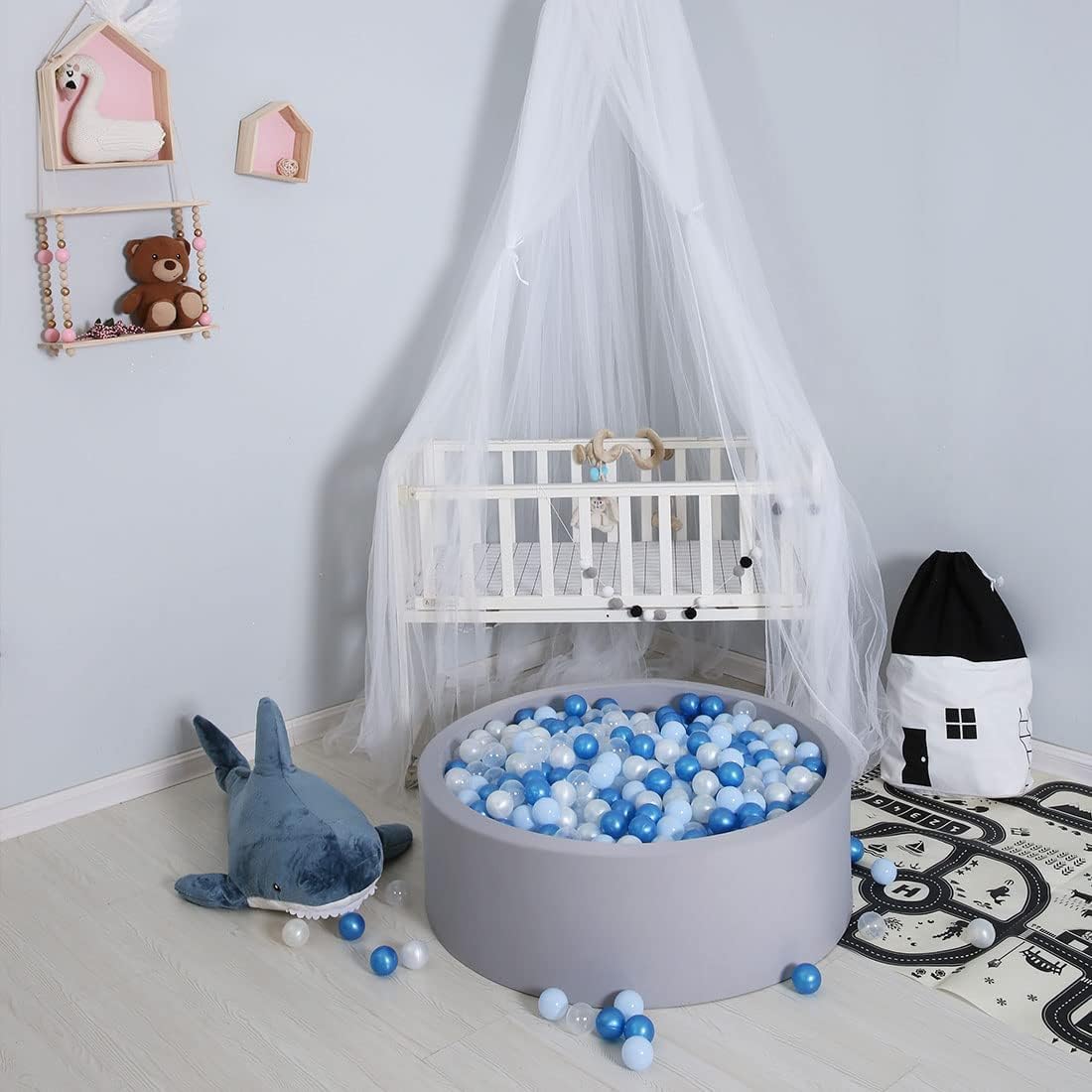 GOGOSO ball pit balls in tub or pool for water-friendly fun.