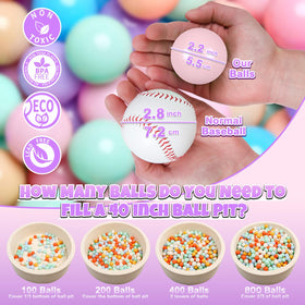 GOGOSO non-toxic 100-count mix colors plastic balls are BPA-free.