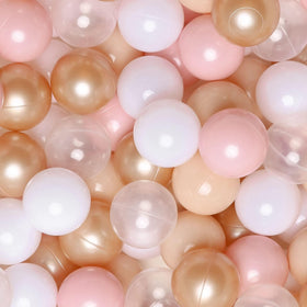 GOGOSO beige-pink ball pit balls for toddler-friendly playtime.