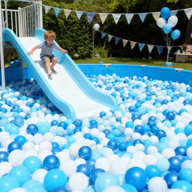 GOGOSO crush-proof non-toxic balls designed for indoor use.