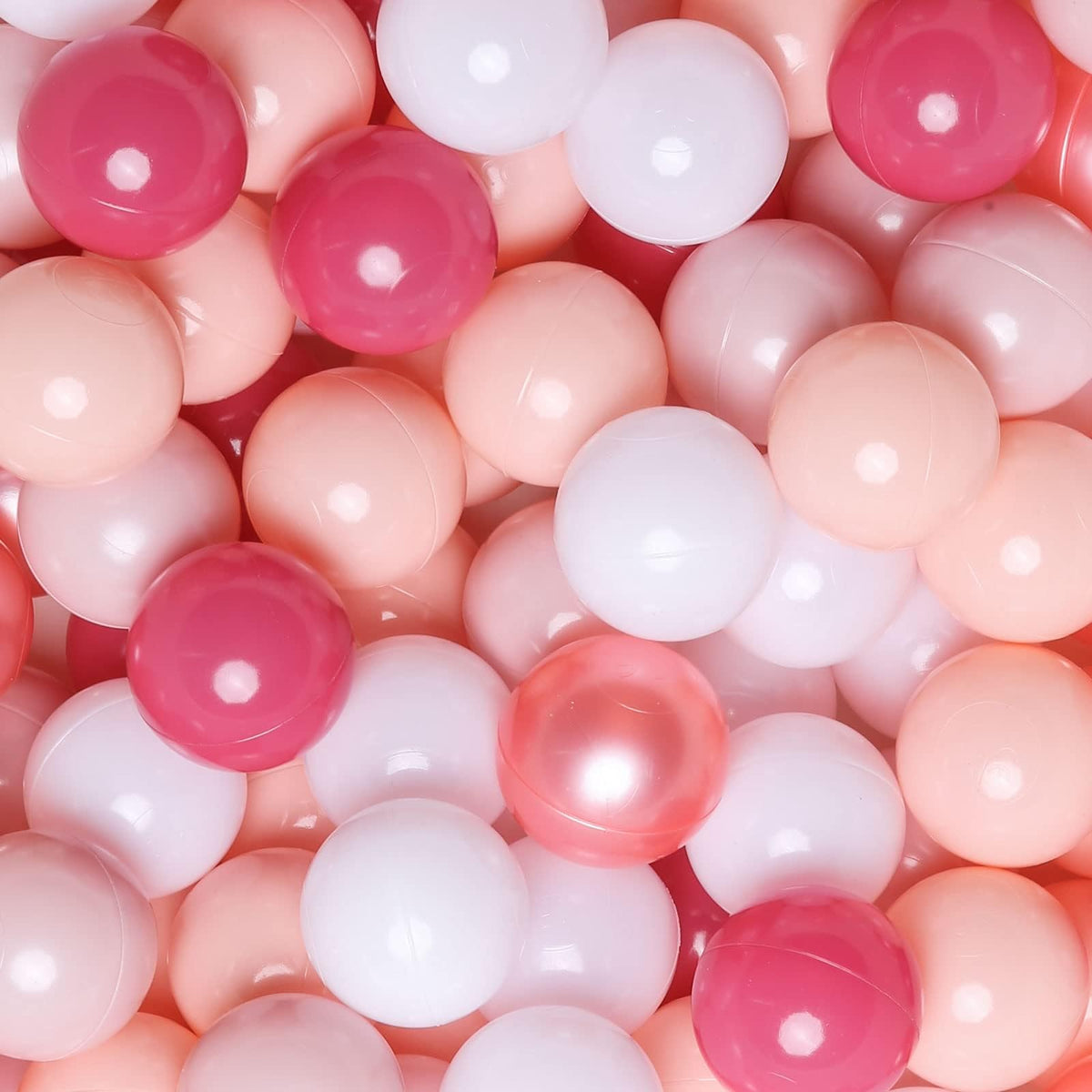 GOGOSO pearl-red ball pits ball close-up for sensory play