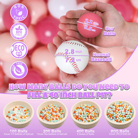 GOGOSO pink and white mix balls ready for color learning