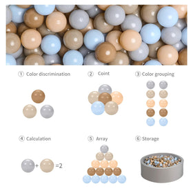 Easy-clean surface of GOGOSO ball pits balls