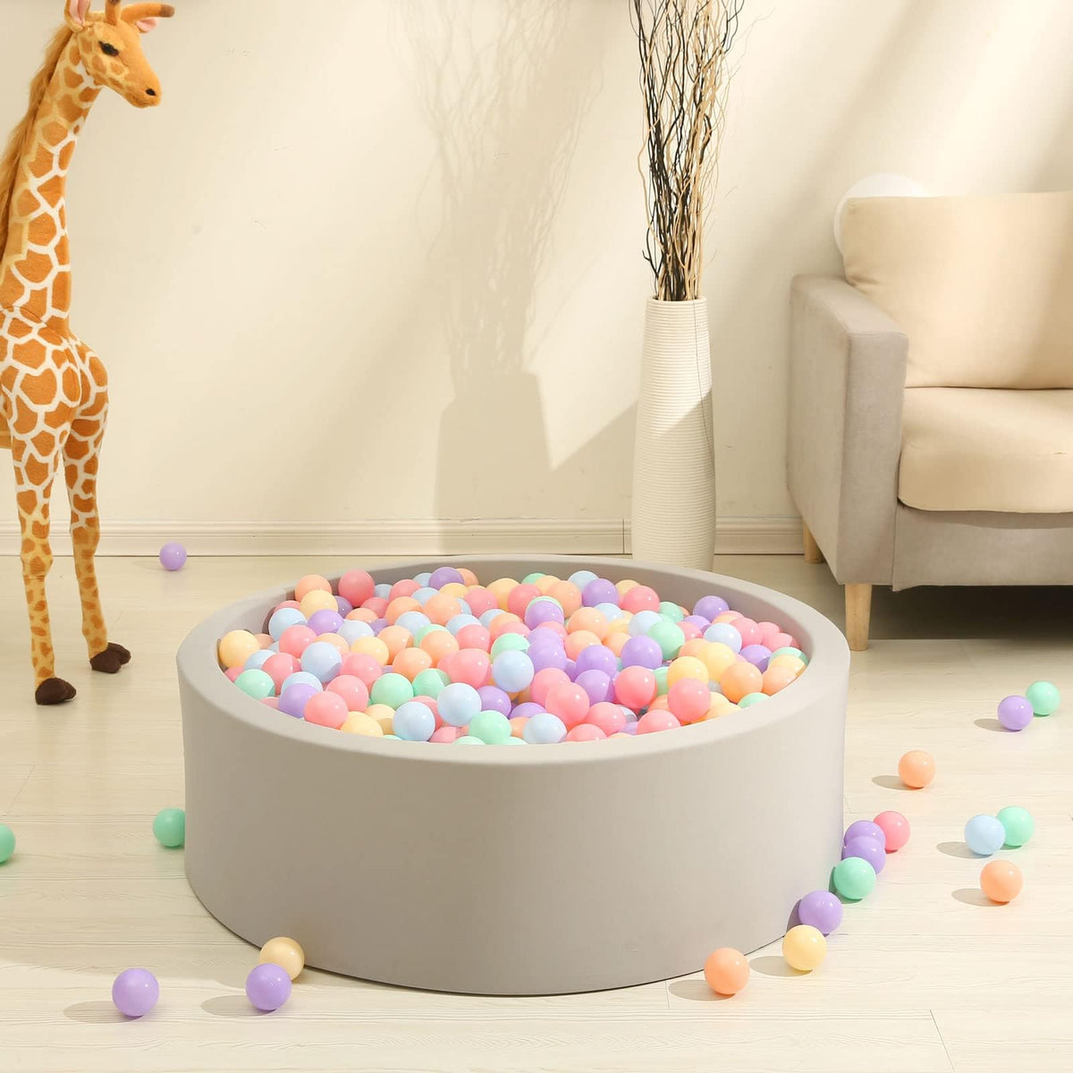 GOGOSO non-toxic BPA free plastic balls for worry free playtime