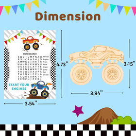 GOGREENWOVEN monster-truck-wood-crafts-design-d for classroom projects