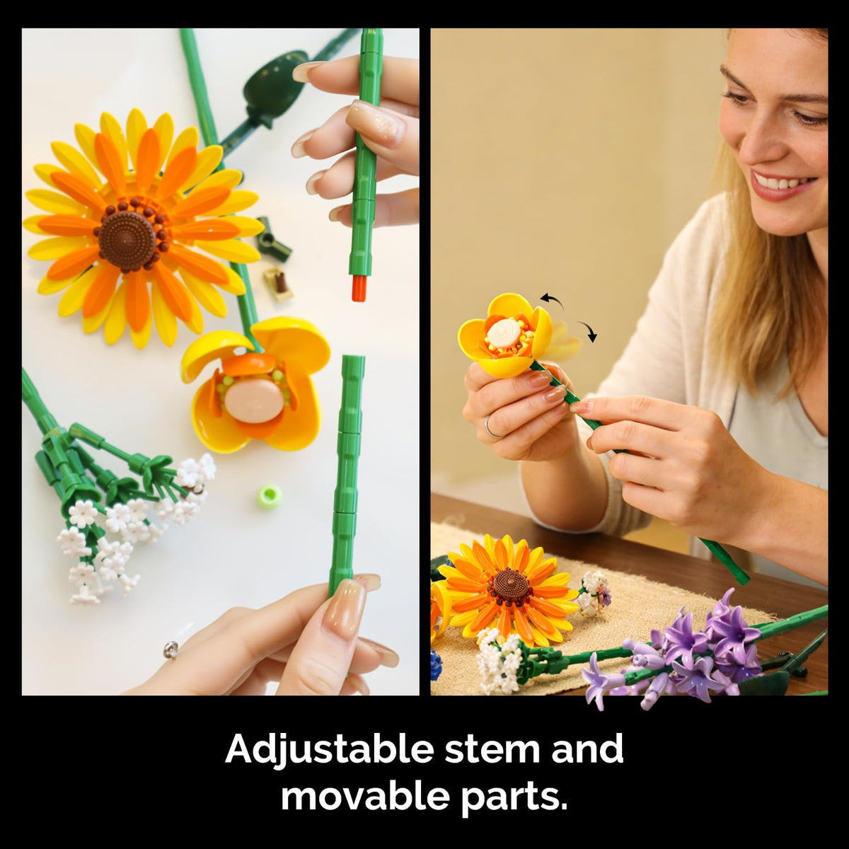 Gohero 16-stem botanical bouquet with lifelike detailing