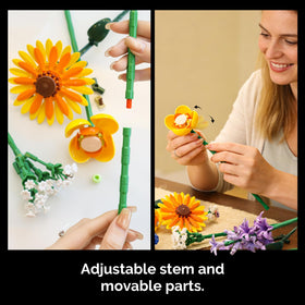 Gohero 16-stem botanical bouquet with lifelike detailing