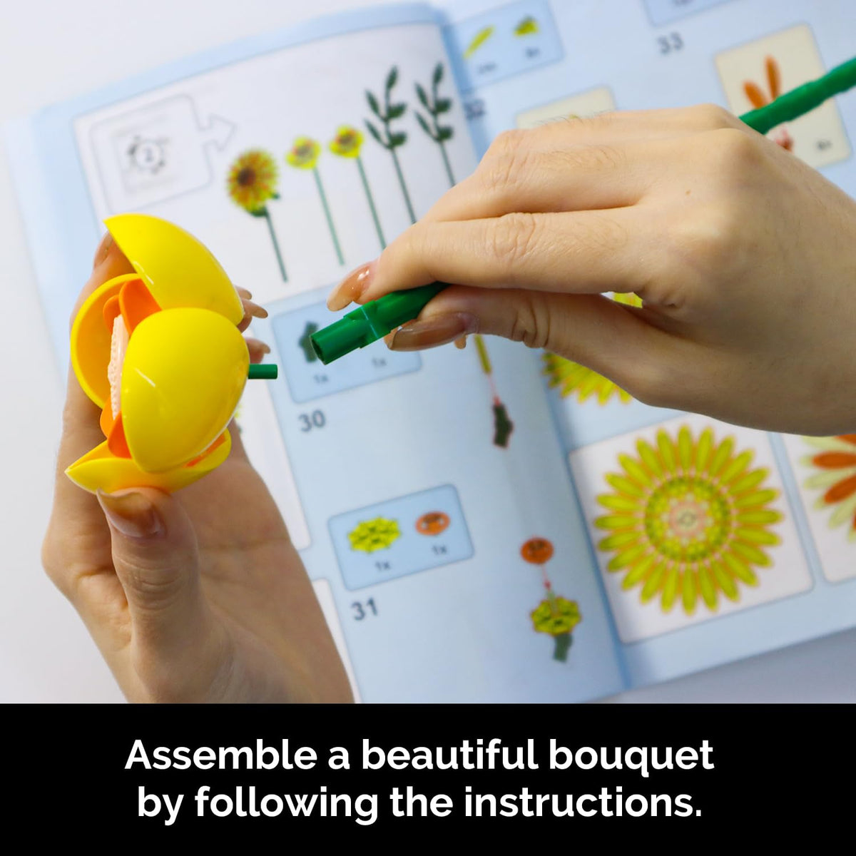 Gohero buildable bouquet never wilts as permanent decor