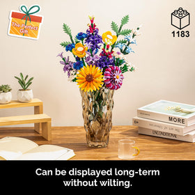 Gohero lego-compatible sunflowers for adults ideal for home decor