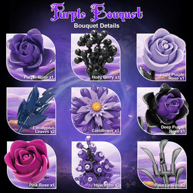 Gohero adjustable stems and removable petals for customizable bouquets in any room