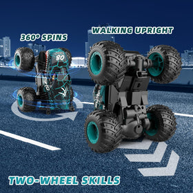 Gohero Monster Truck performing a 360-spin during an energetic race