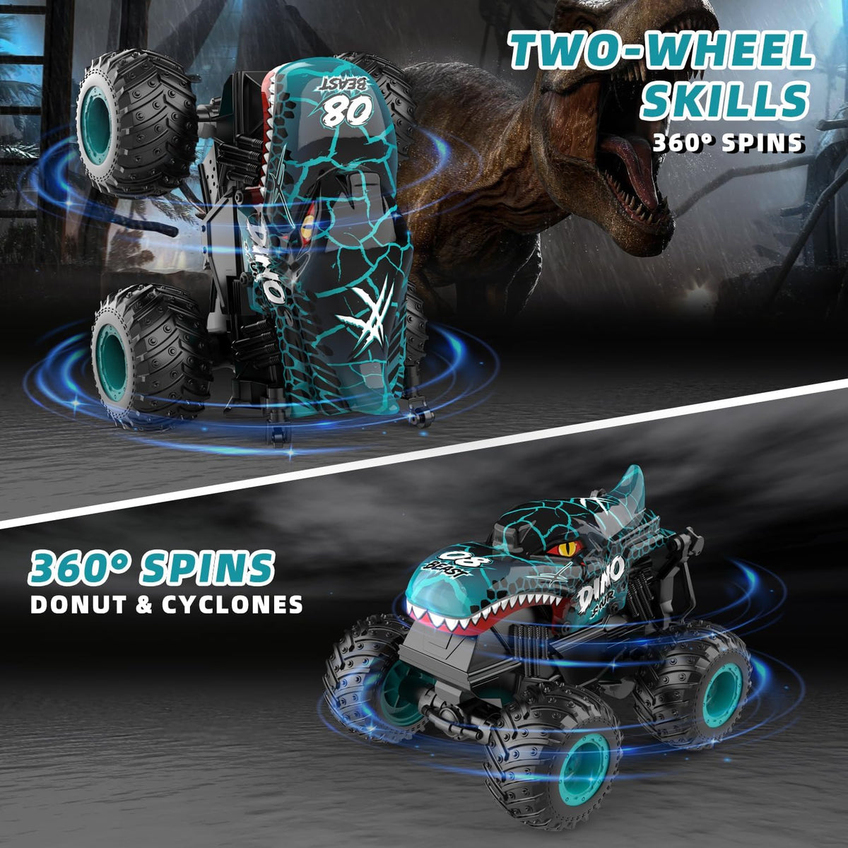 Gohero Monster Truck lights and music mode showcase kids' exciting play sessions