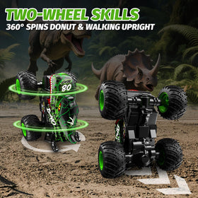 Gohero Monster Truck Toy LED light modes enhance night racing fun