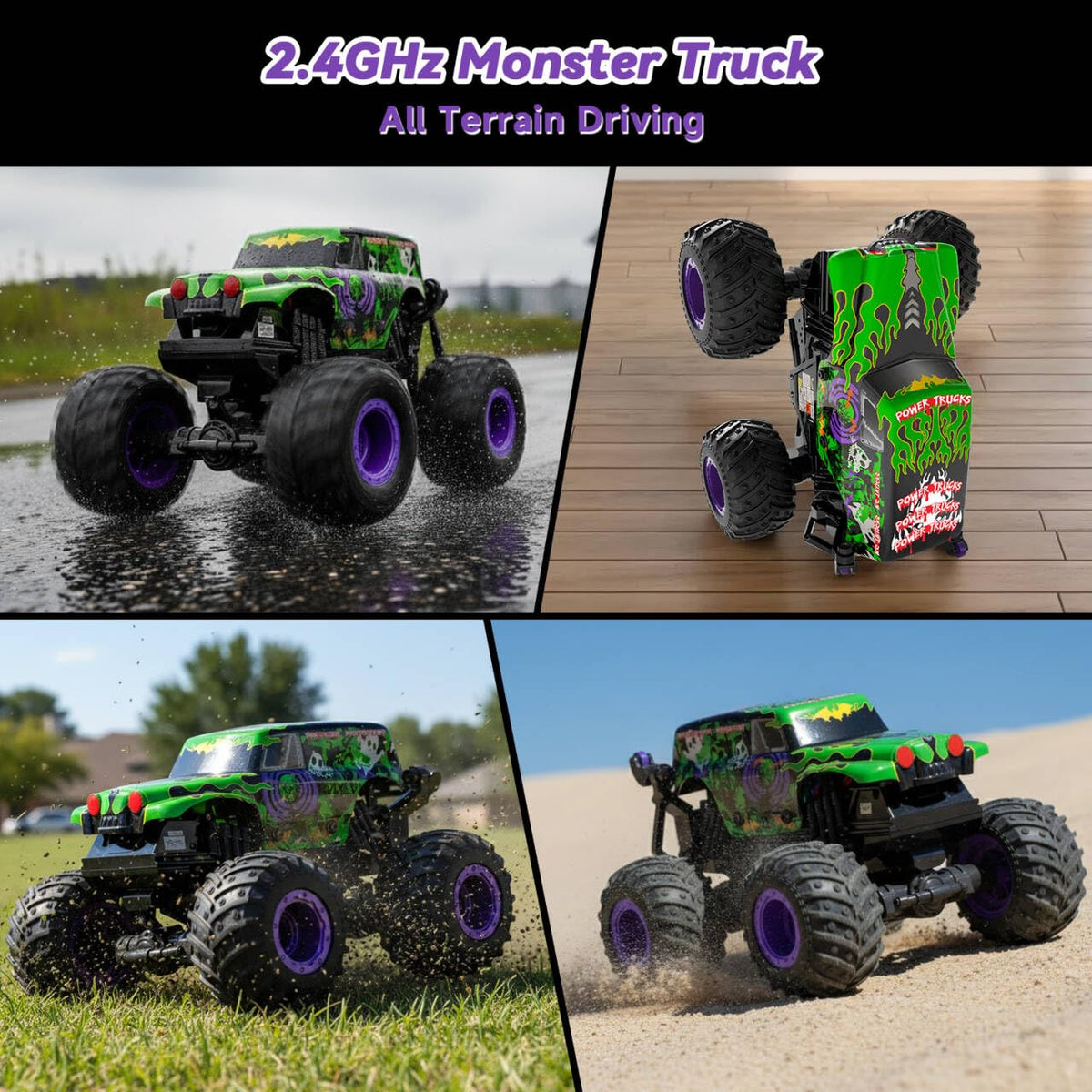 Gohero Monster Trucks engine sounds enhance immersive play sessions.