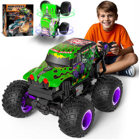 Gohero Monster Trucks front view shows a sturdy build for outdoor play.
