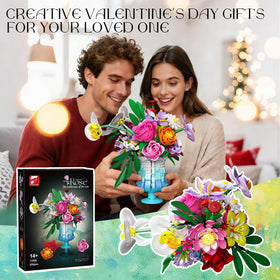 Gohero block bouquet enhances office decor with botanical charm.