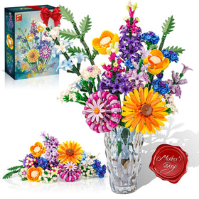 Gohero sunflower building blocks 1183pcs for immersive creative build and display