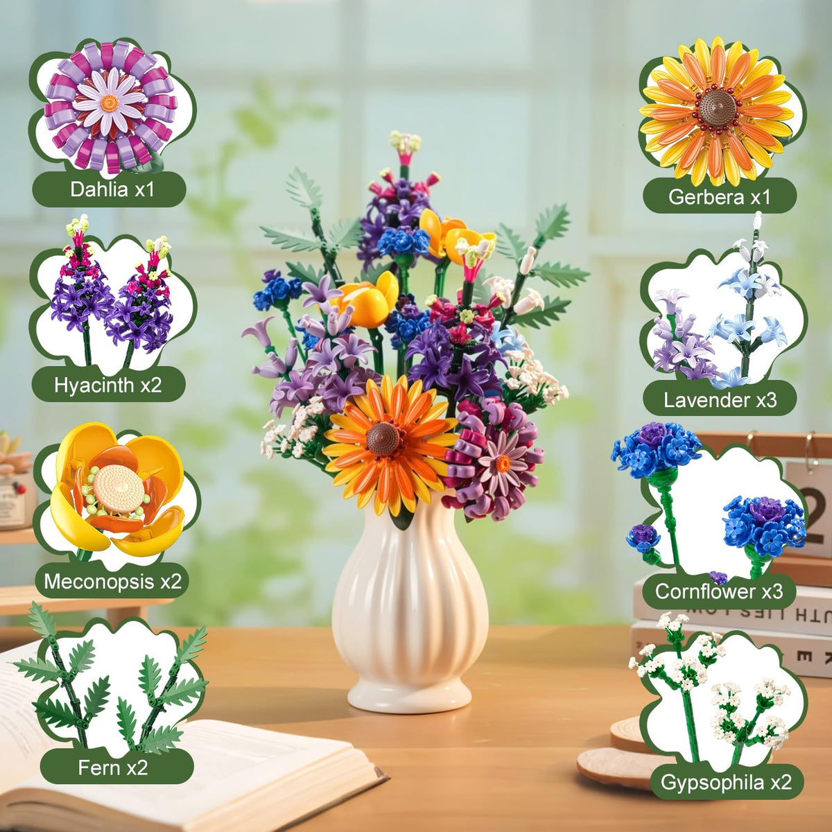 Gohero vase included for elegant display right out of the box