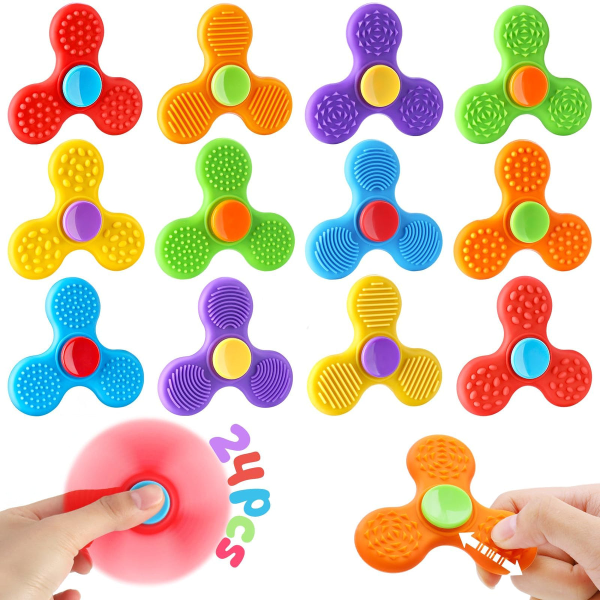 GOHEYI 24-pack sensory fidget toys for silent classroom focus.