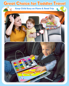 Gojmzo Busy Board zippers and buttons encourages tactile exploration and problem solving