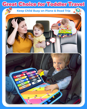 Gojmzo Montessori-inspired busy board supports sensory exploration for curious toddlers.
