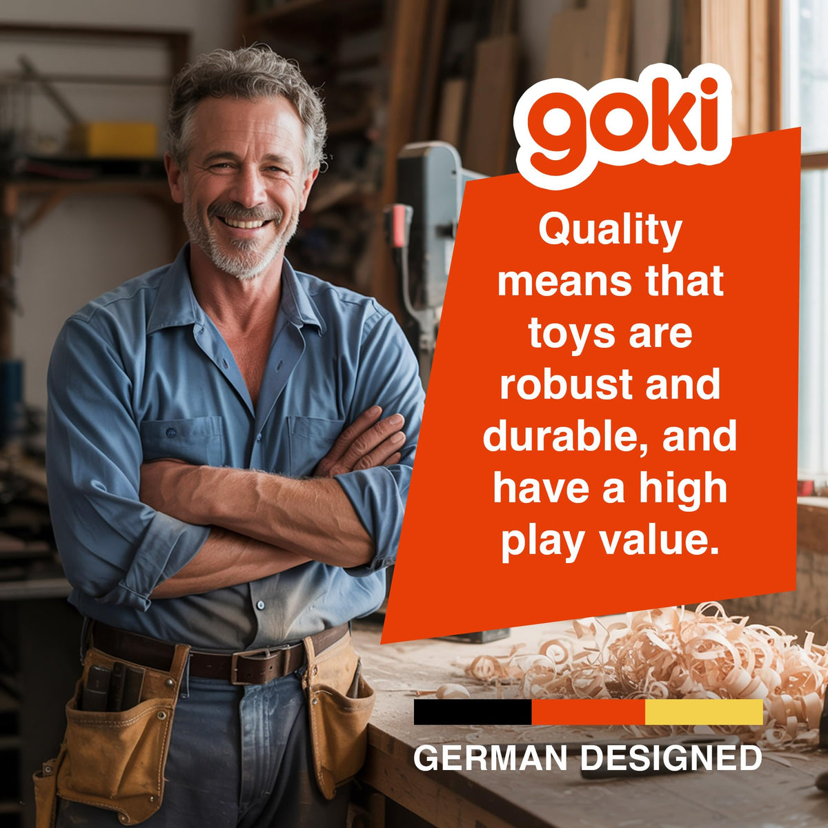 Goki rain stick safety and durability for long-lasting toddler use