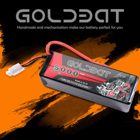 GOLDBAT 50C LiPo for strong power delivery in competitive racing